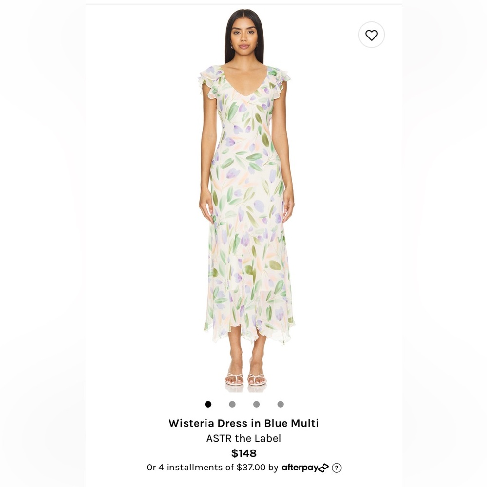 ASTR the Label wisteria dress in blue multi REVOLVE